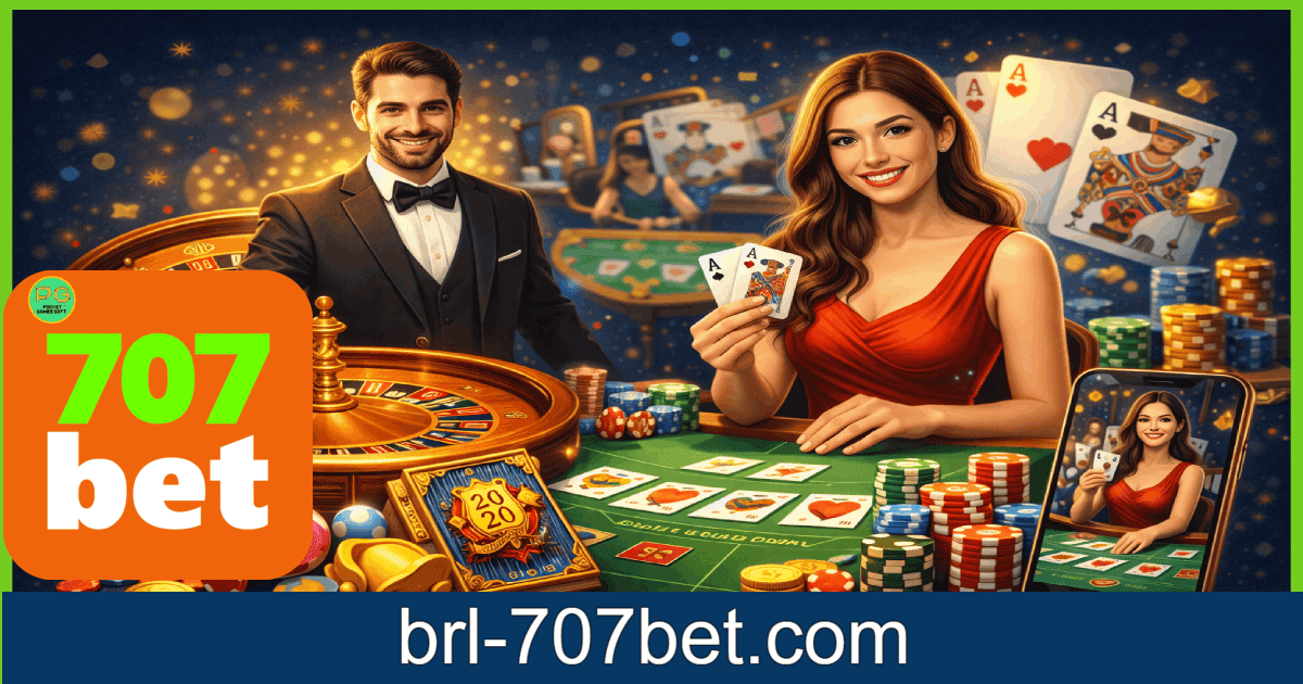 Jogos de cassino ao vivo disponíveis na 707BET