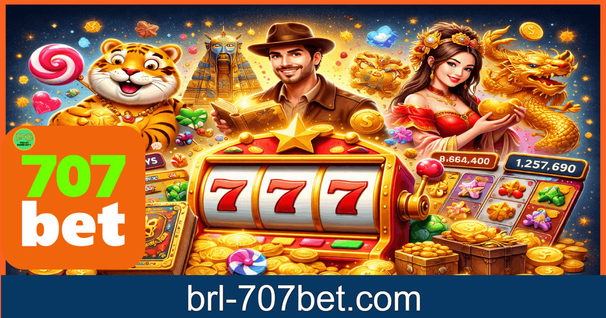 Slots 707BET Brasil 2026 com RTP alto, jackpots e grandes prêmios em plataforma segura