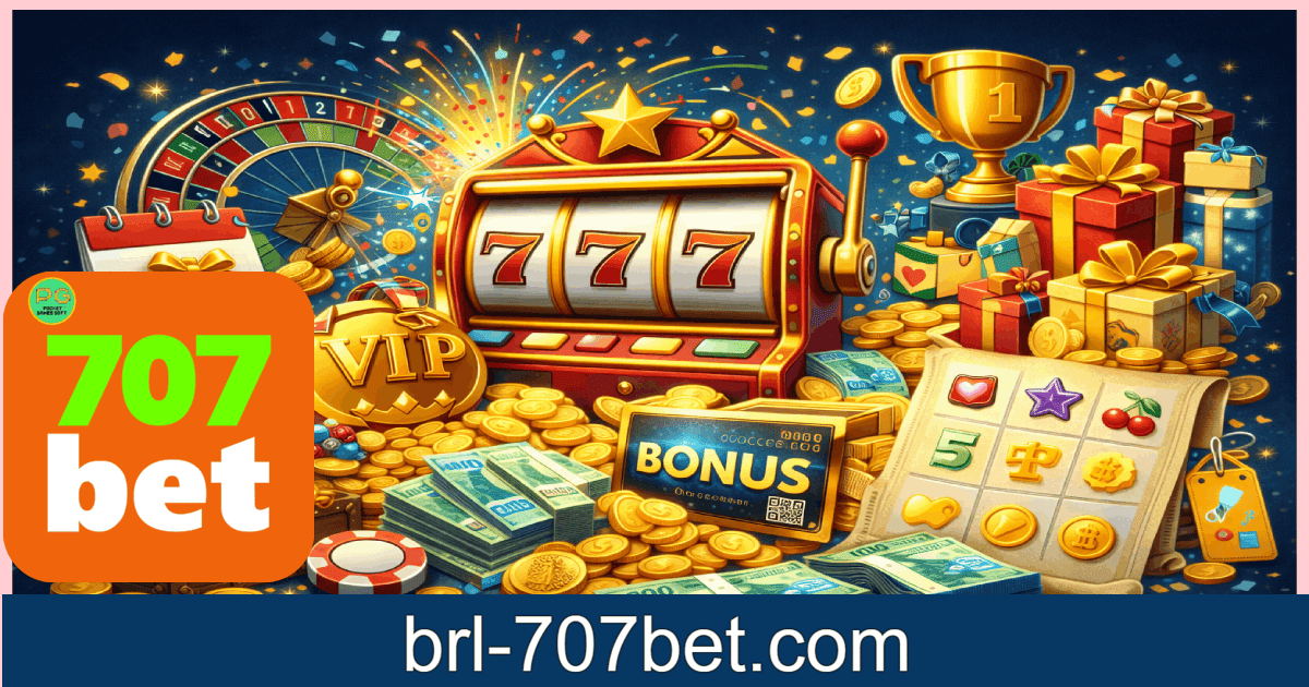 Imagem ilustrativa de promoções de cassino com slot machine, moedas e prêmios